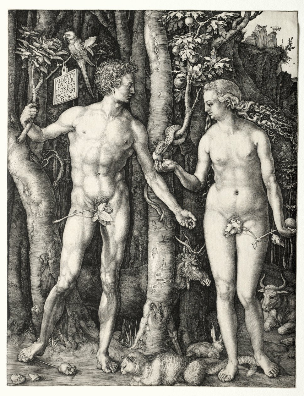 Adam i Ewa, 1504. autorstwa Albrecht Dürer