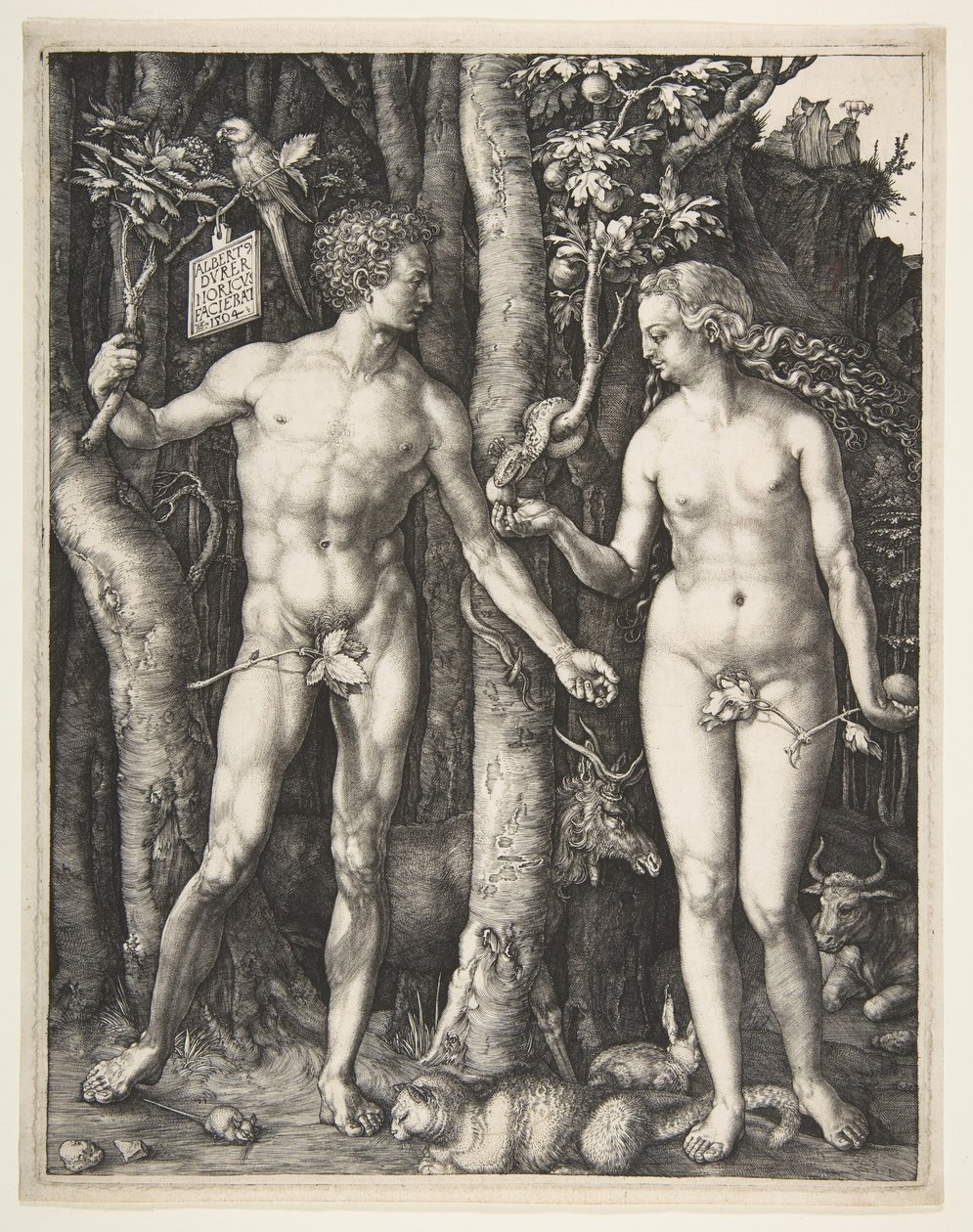 Adam i Ewa, 1504. autorstwa Albrecht Dürer
