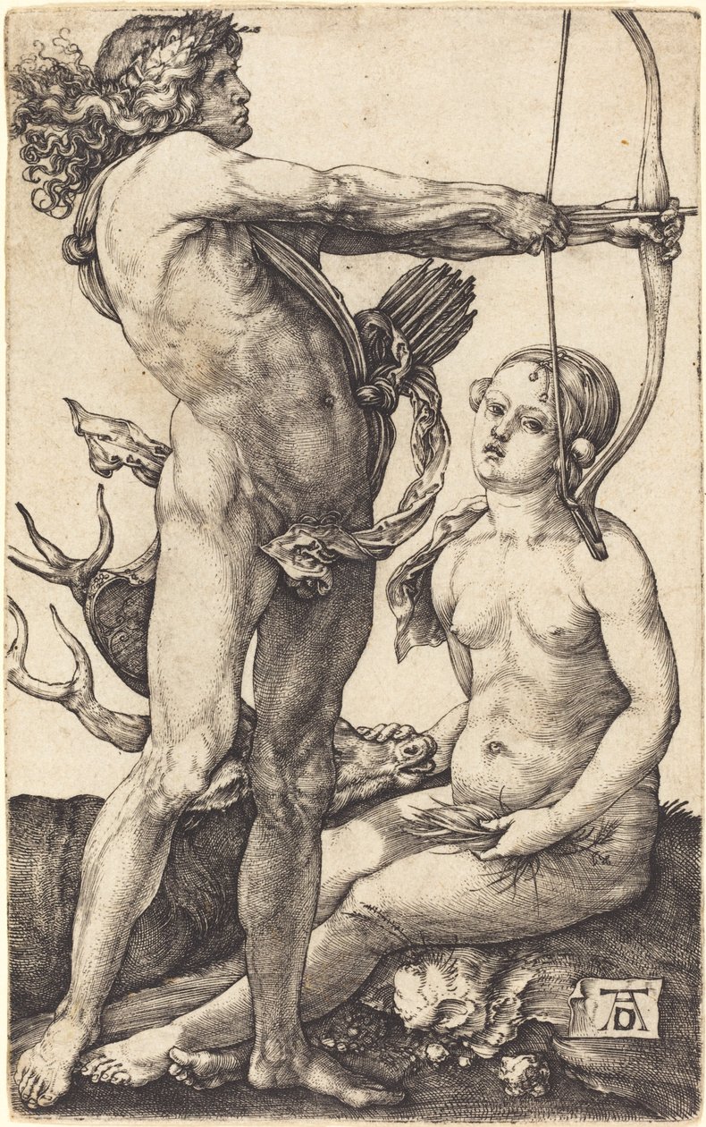 Apollo i Diana autorstwa Albrecht Dürer
