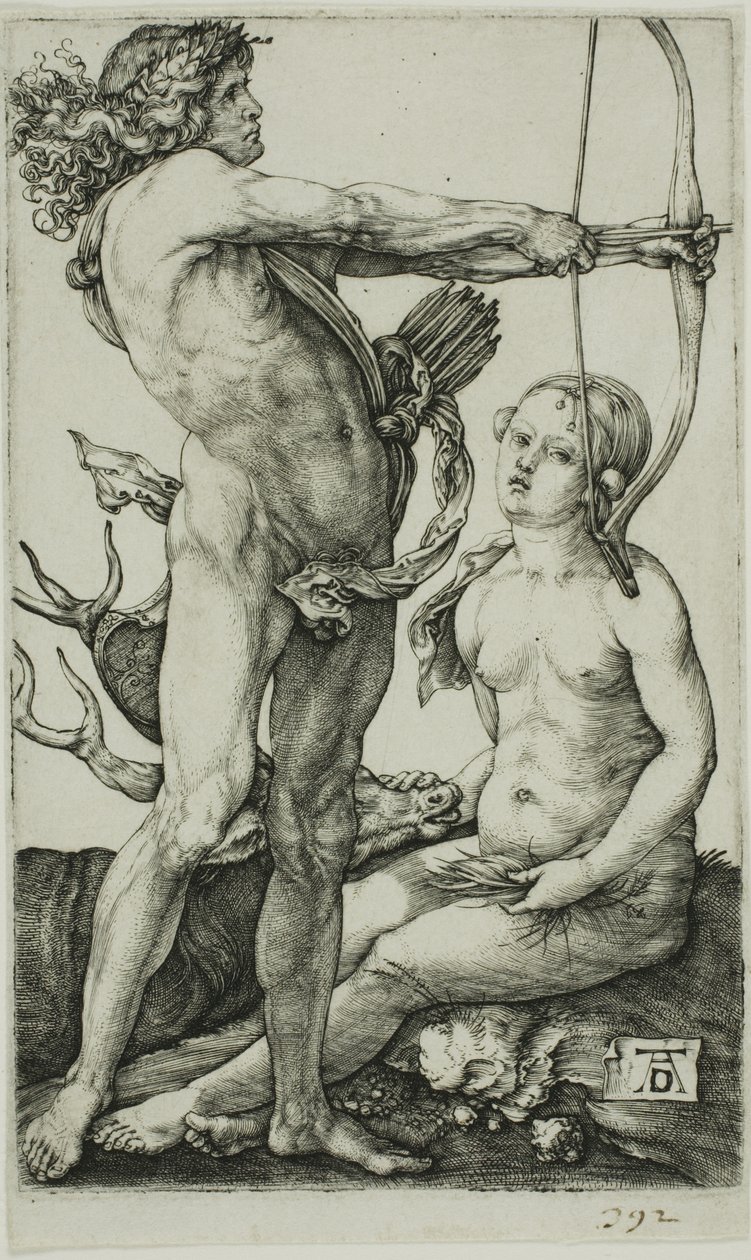 Apollo i Diana autorstwa Albrecht Dürer