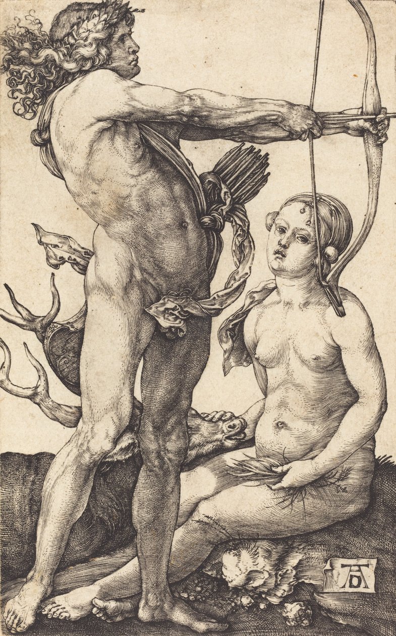 Apollo i Diana, 15041505. autorstwa Albrecht Dürer