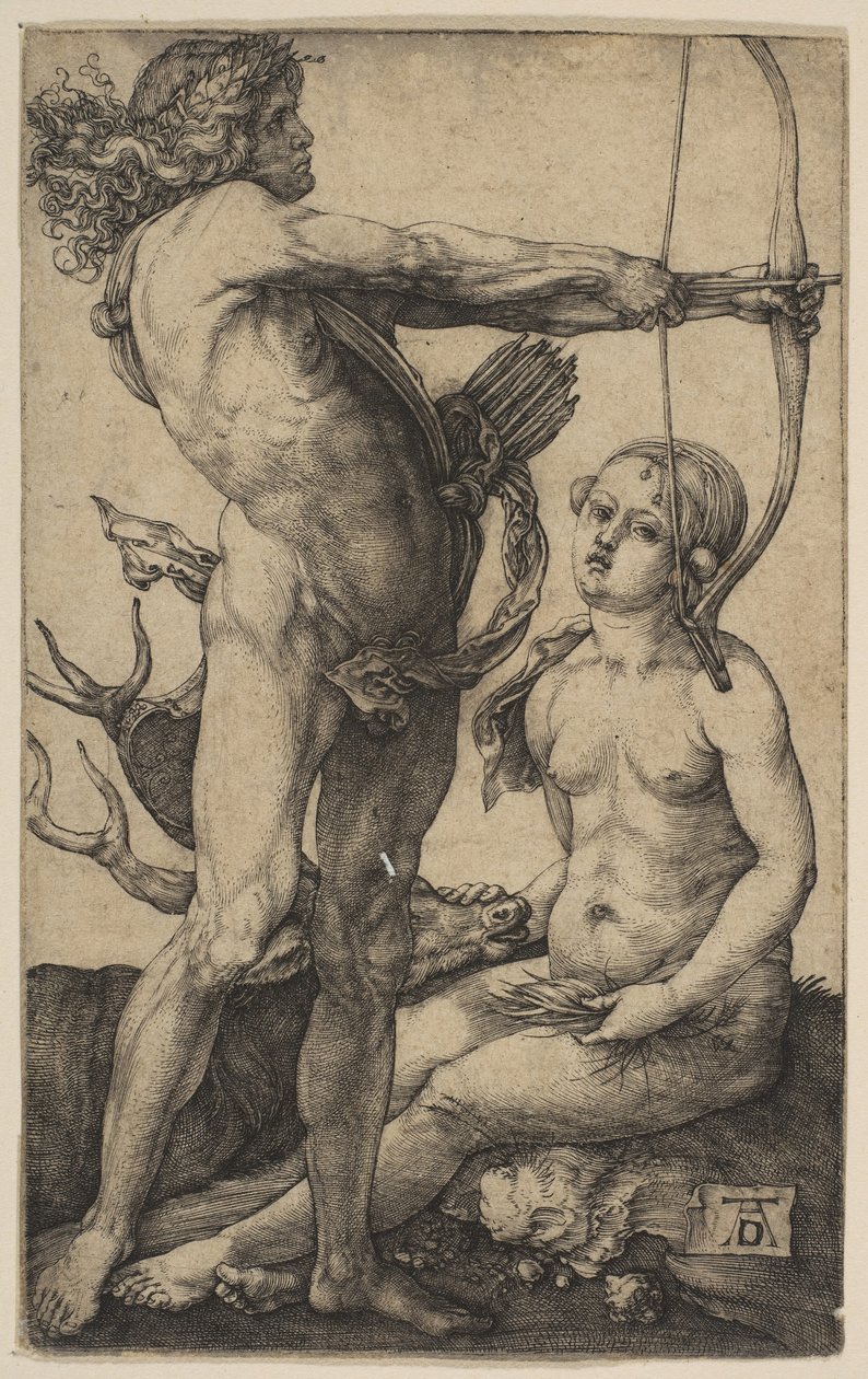 Apollo i Diana, ca. 1503. autorstwa Albrecht Dürer