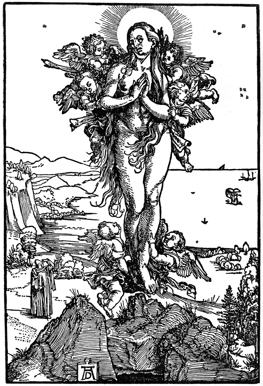Wniebowstąpienie Marii Magdaleny, 1507-1510, 1936 autorstwa Albrecht Dürer