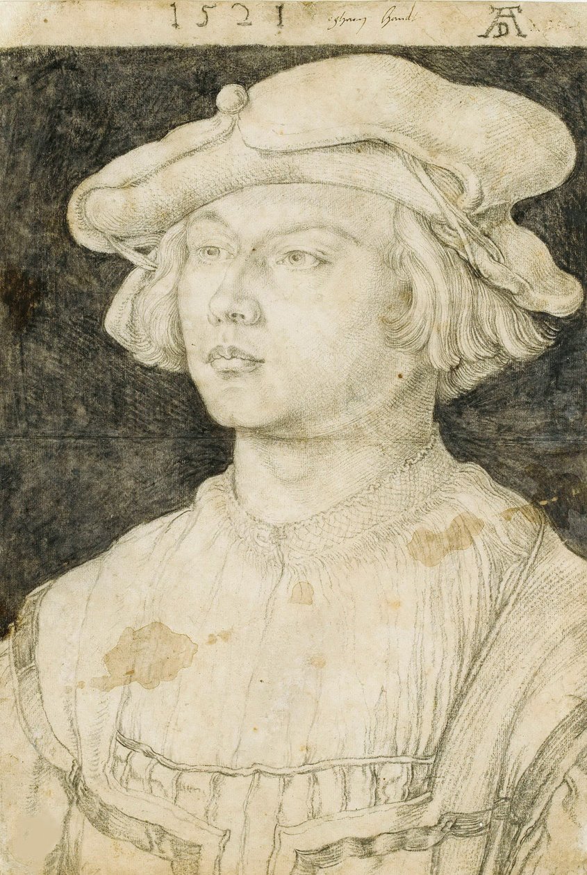Bernard z Orley, 1521. autorstwa Albrecht Dürer