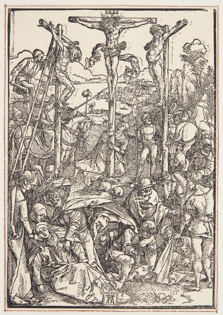 Kalwaria (skromny drzeworyt) autorstwa Albrecht Dürer
