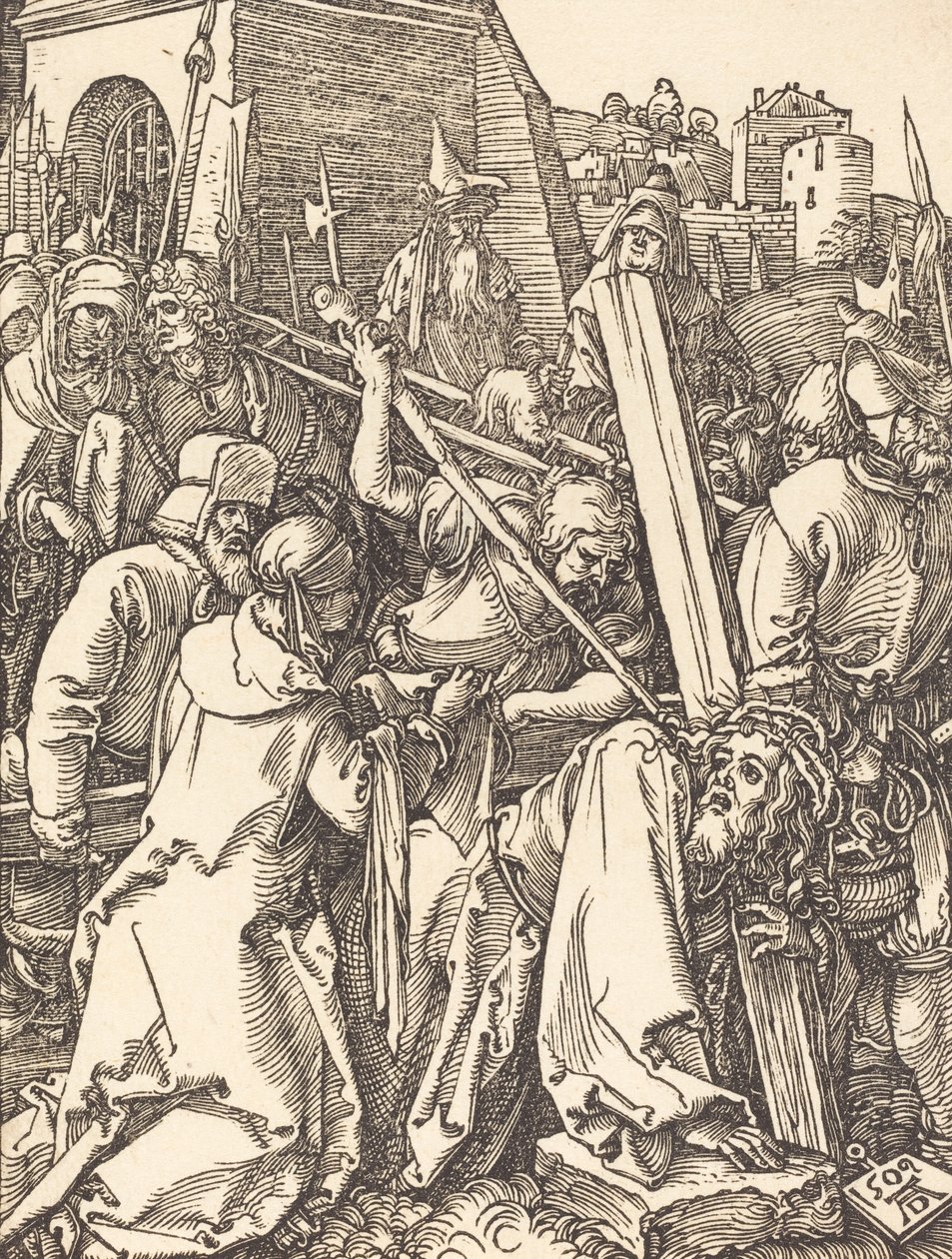 Chrystus dźwigający krzyż, 1509. autorstwa Albrecht Dürer
