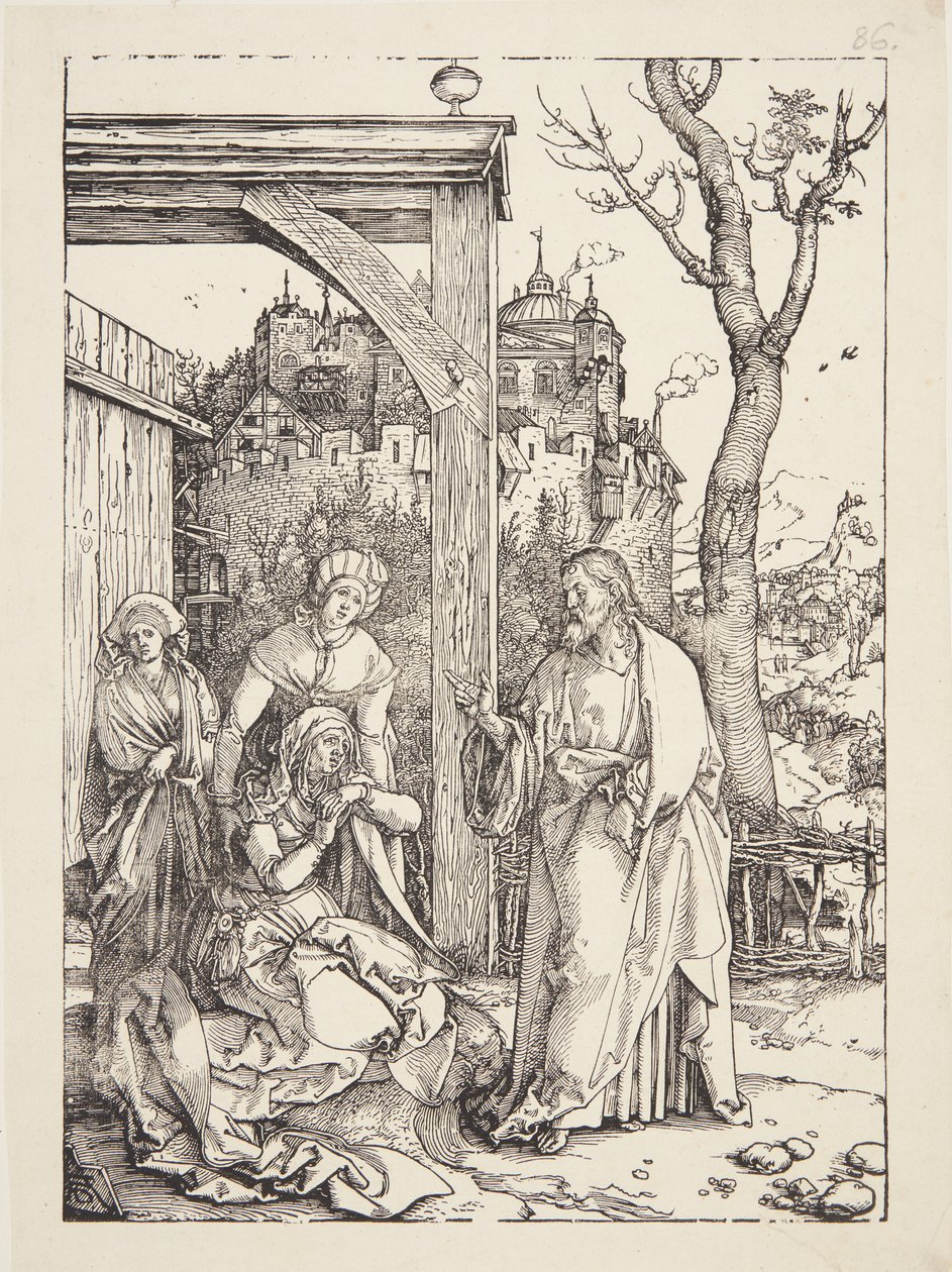 Chrystus żegna się ze swoją Matką autorstwa Albrecht Dürer