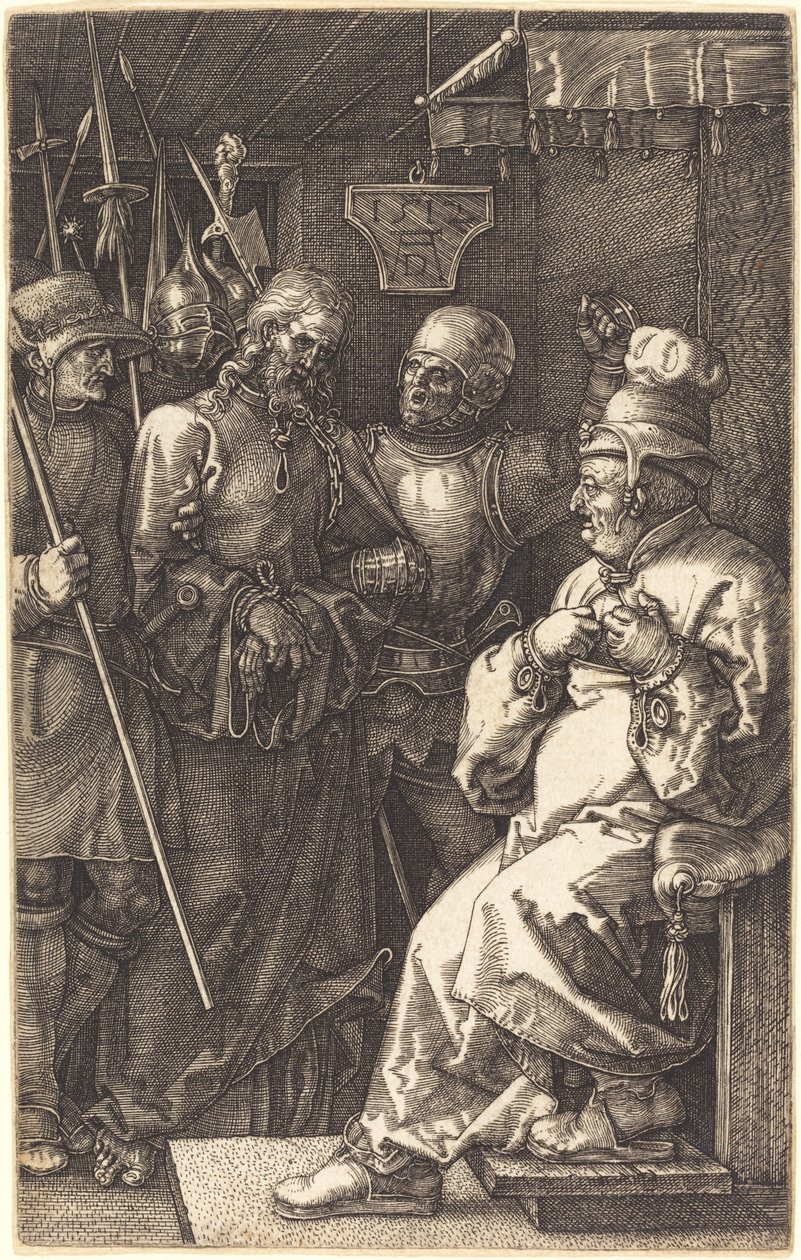 Chrystus przed Kajfaszem autorstwa Albrecht Dürer