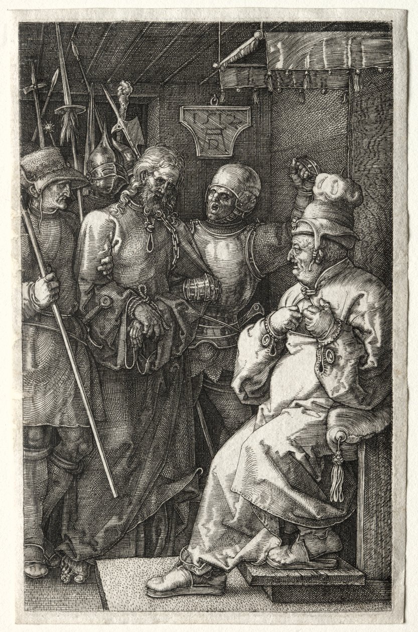 Chrystus przed Kajfaszem autorstwa Albrecht Dürer