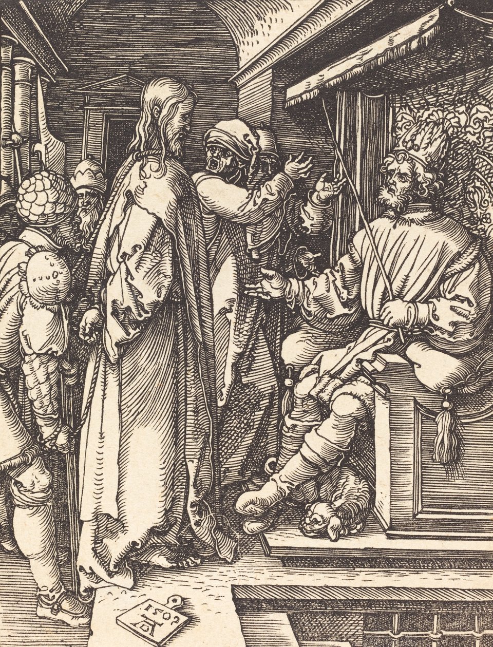 Chrystus przed Herodem, 1509. autorstwa Albrecht Dürer
