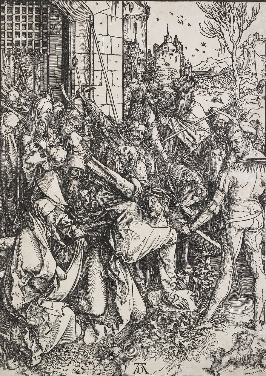 Chrystus niosący krzyż, 1498-1499 autorstwa Albrecht Dürer