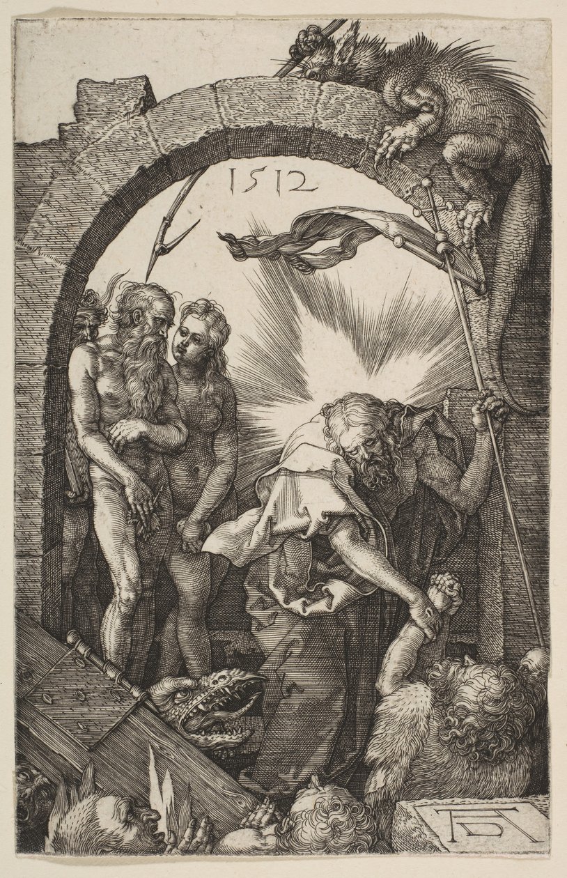 Chrystus w Otchłani, z Męki Pańskiej, 1512. autorstwa Albrecht Dürer