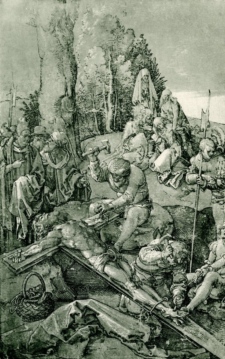 Chrystus przybity do krzyża autorstwa Albrecht Dürer