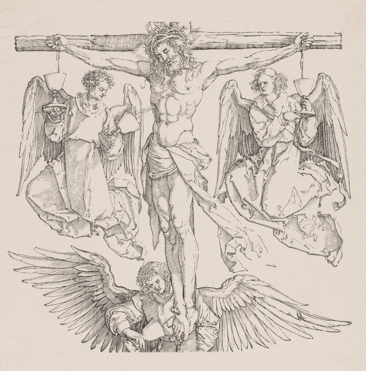 Chrystus na krzyżu. autorstwa Albrecht Dürer