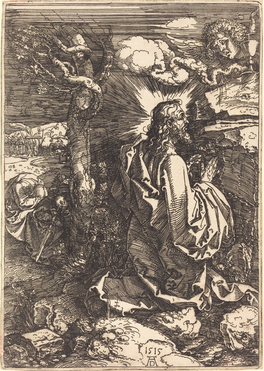 Chrystus na Górze Oliwnej autorstwa Albrecht Dürer