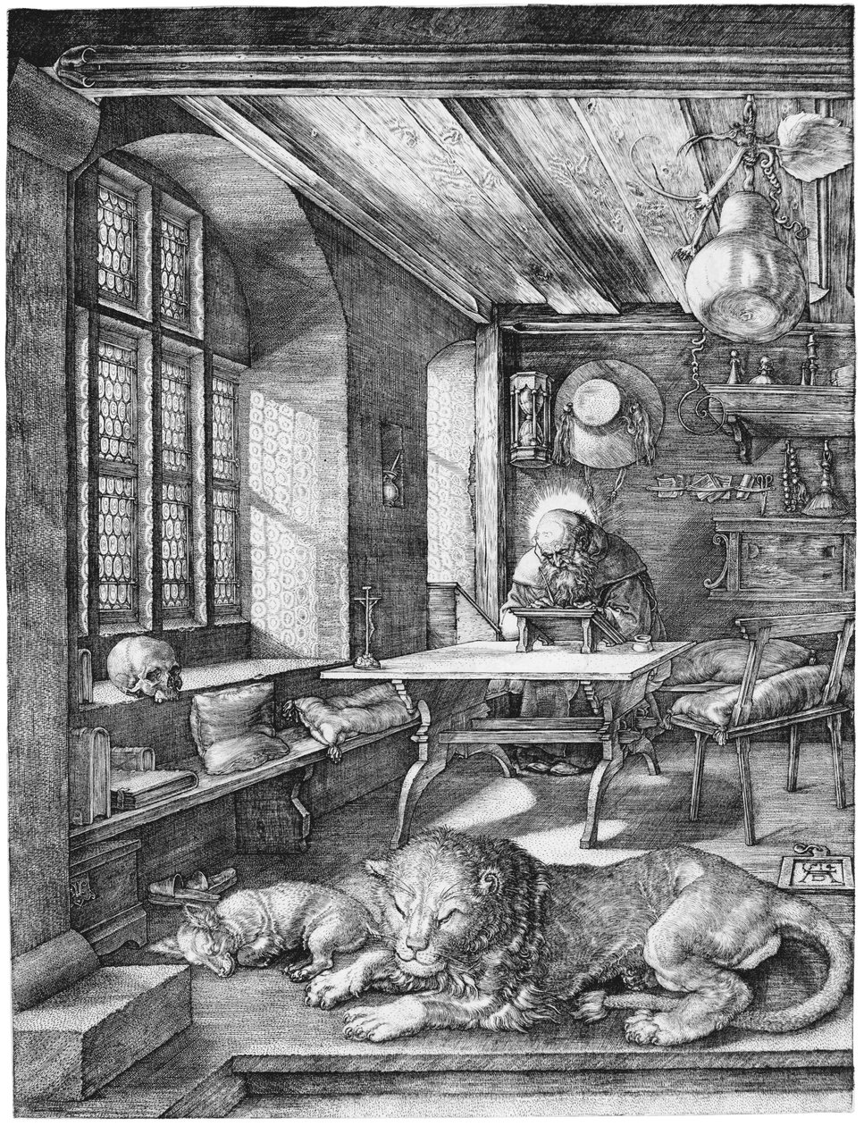 Święty Hieronim w sprawie autorstwa Albrecht Dürer
