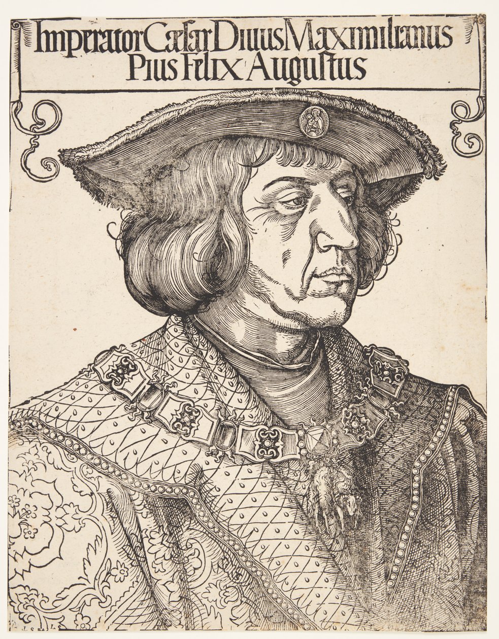 Cesarz Maksymilian I autorstwa Albrecht Dürer