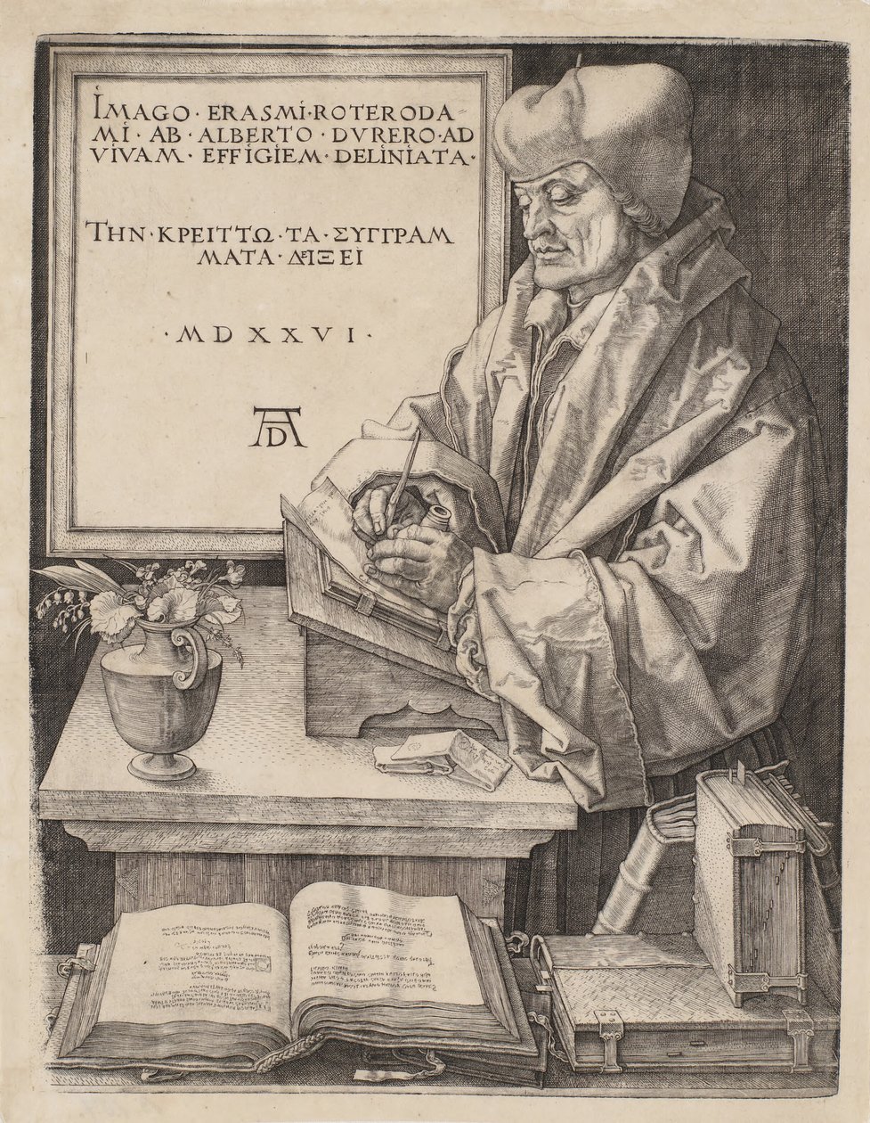 Erazm z Rotterdamu autorstwa Albrecht Dürer