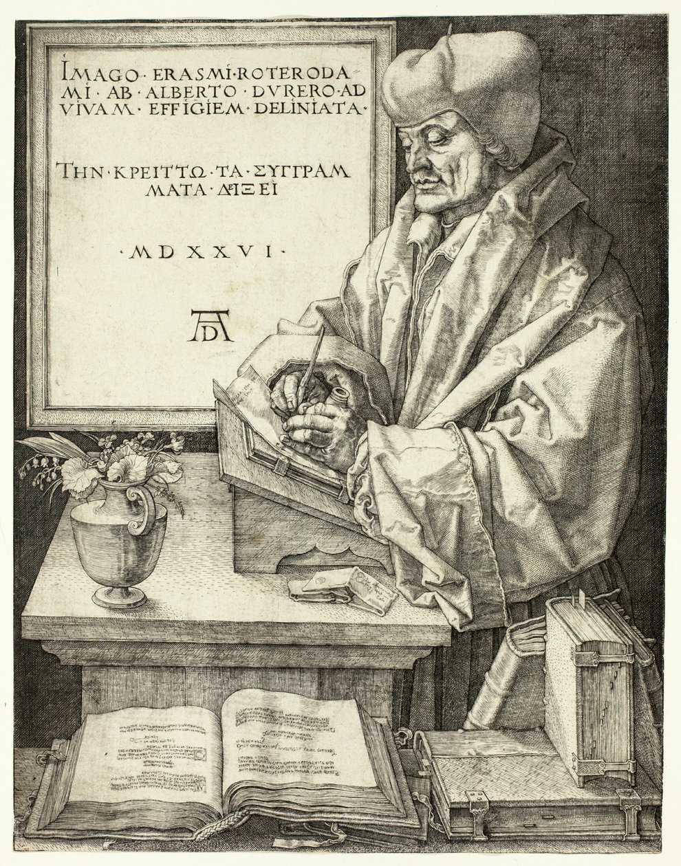 Erazm z Rotterdamu autorstwa Albrecht Dürer