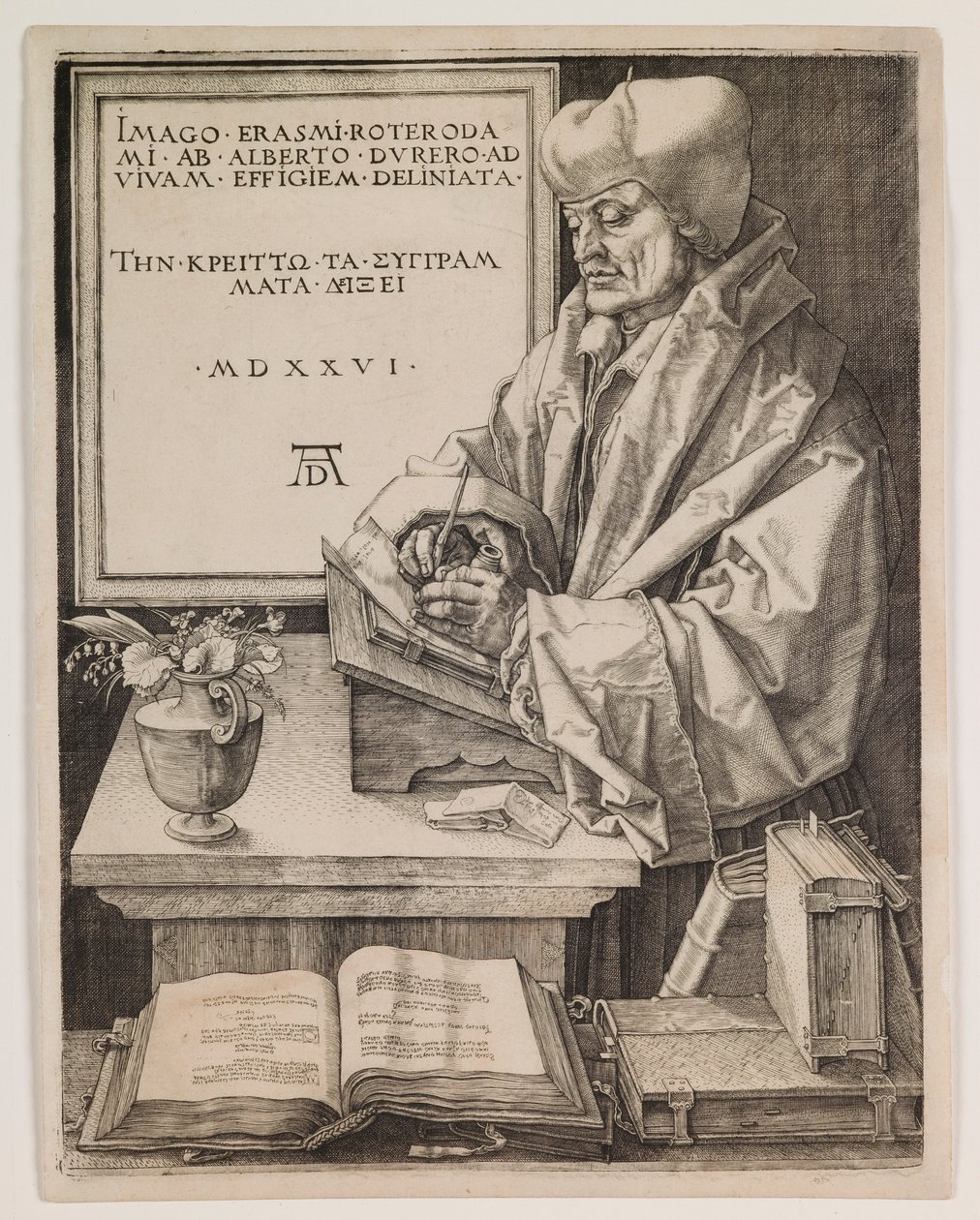 Erazm z Rotterdamu autorstwa Albrecht Dürer