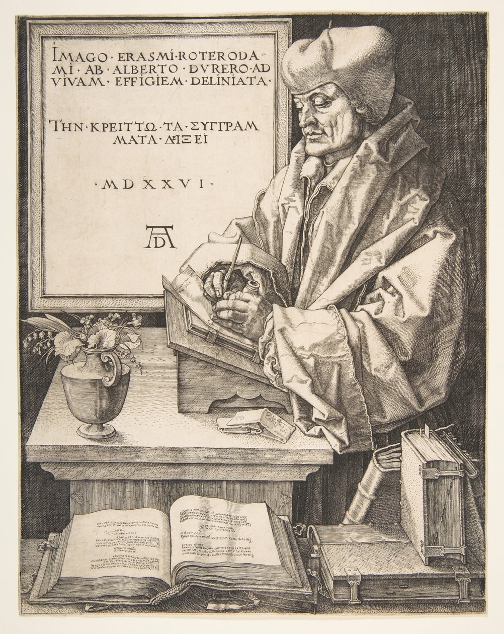 Erazm z Rotterdamu, 1526. autorstwa Albrecht Dürer