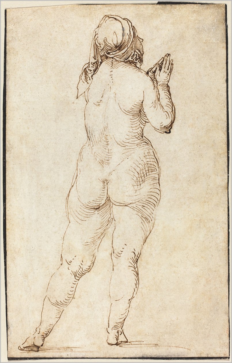 Modlitwa nago kobiety autorstwa Albrecht Dürer