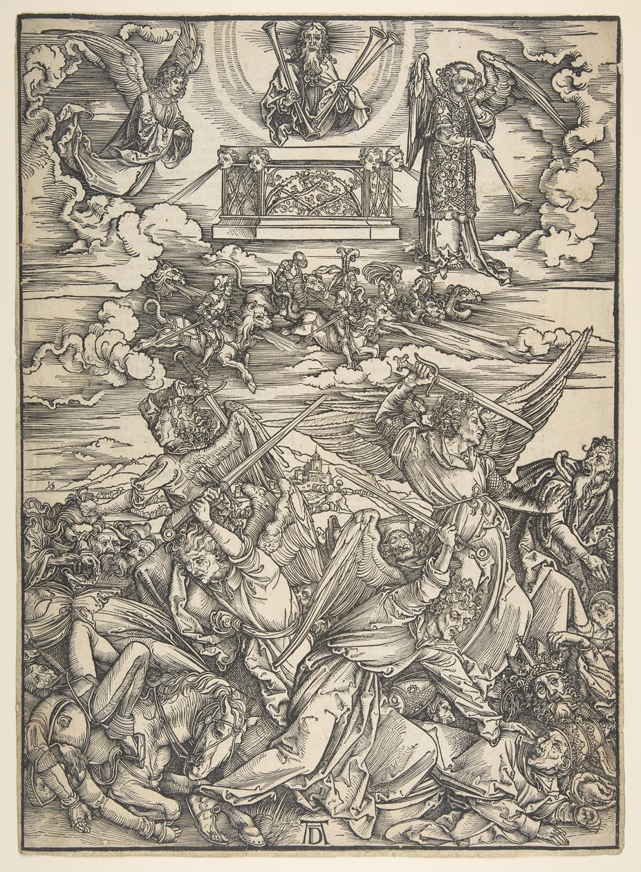 Cztery anioły zemsty z serii Apocalypse.n.d. autorstwa Albrecht Dürer