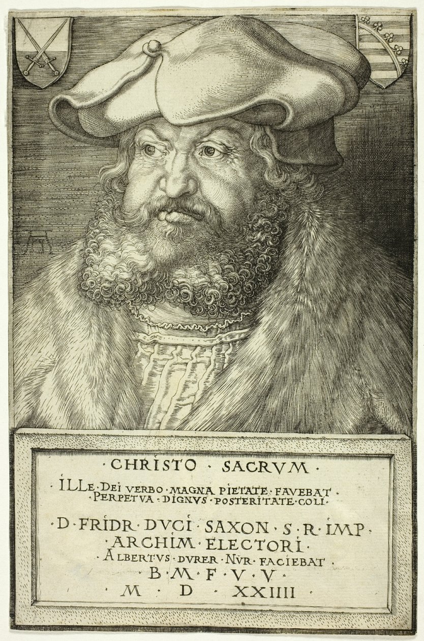 Fryderyk Mądry, Elektor Saksonii autorstwa Albrecht Dürer