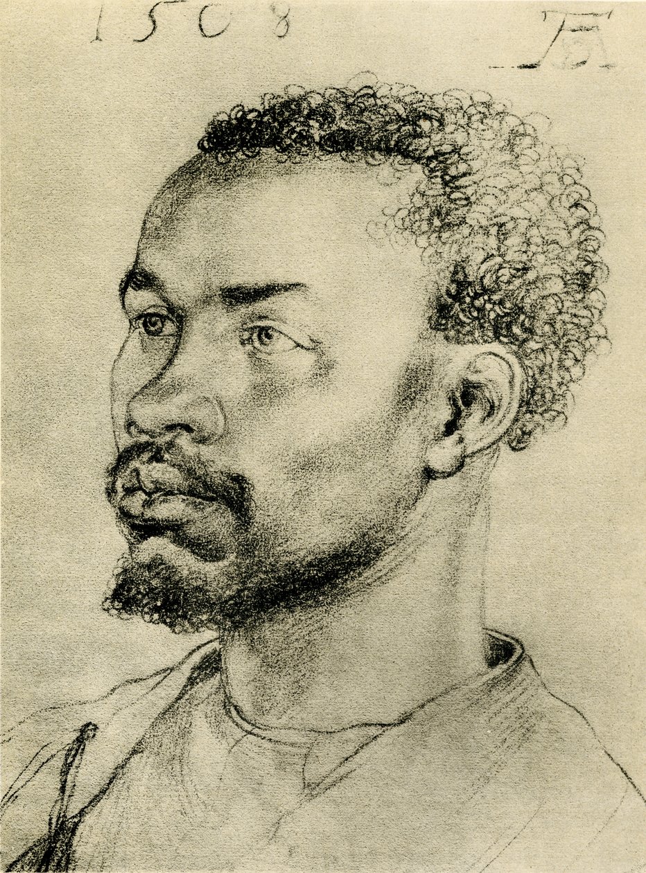 Głowa czarnego Afrykańczyka autorstwa Albrecht Dürer