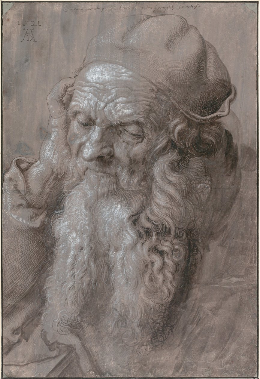 Głowa starego człowieka, 1521 autorstwa Albrecht Dürer