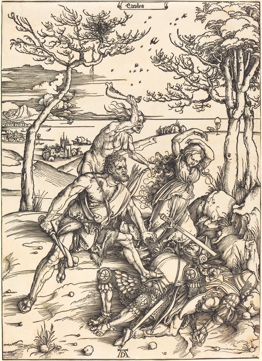 Herkules podbija Cacus („Herkules”) autorstwa Albrecht Dürer
