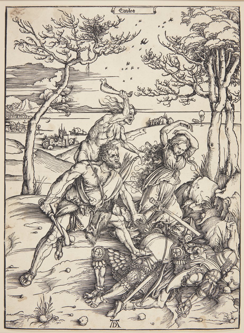 Herkules podbija bliźnięta Molionide autorstwa Albrecht Dürer