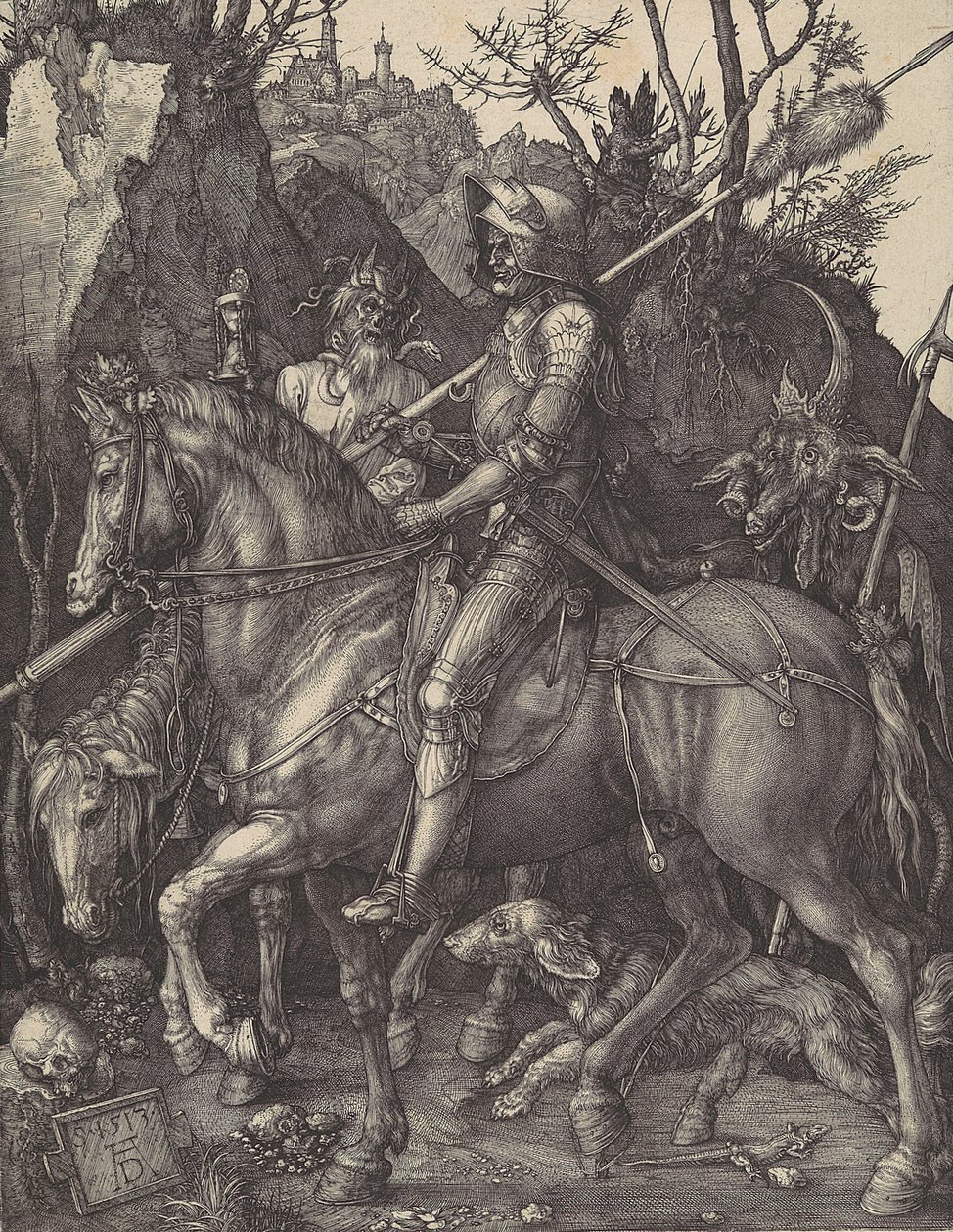 Rycerz, Śmierć i Diabeł, 1513., 1513. autorstwa Albrecht Dürer