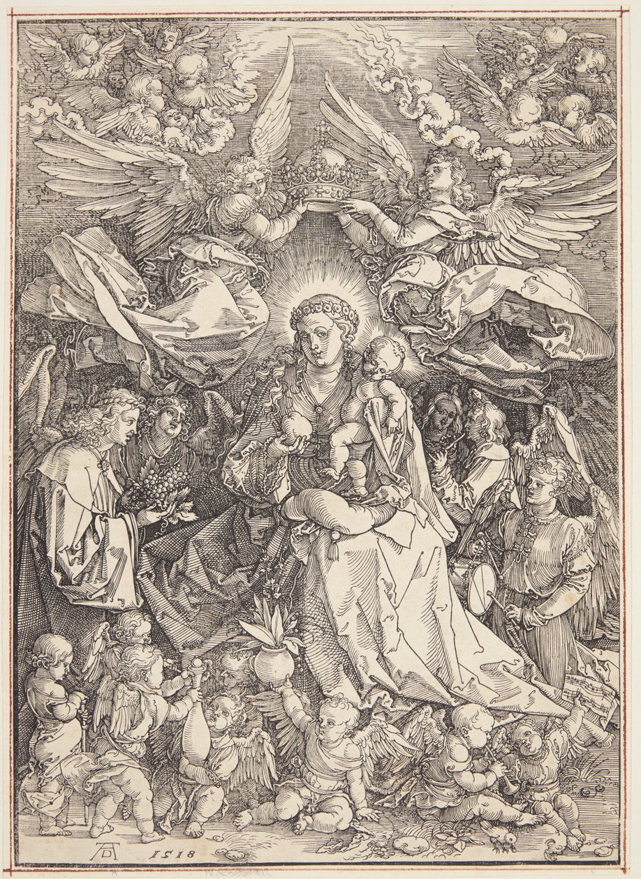 Madonna Królowa aniołów autorstwa Albrecht Dürer