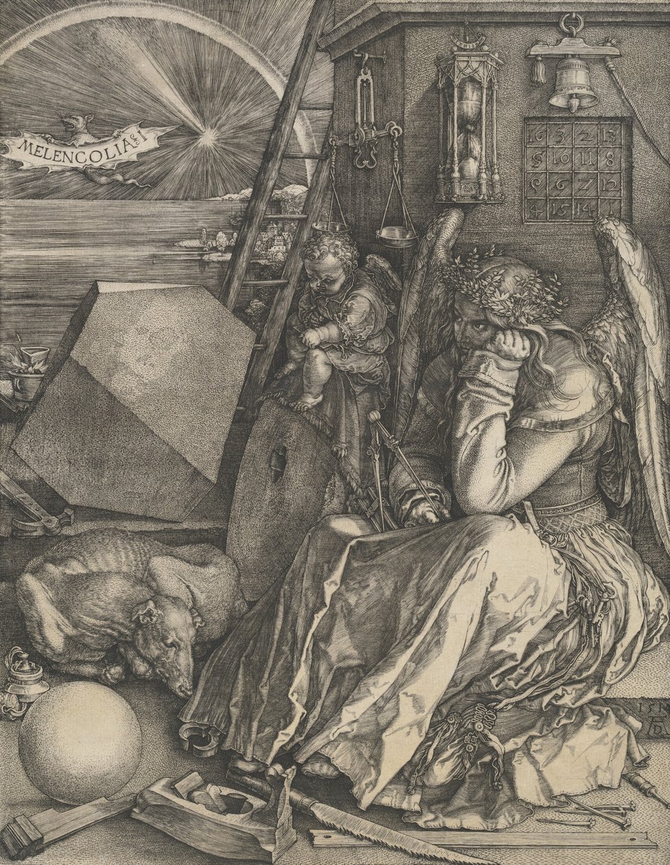 Melancolia I, 1514. autorstwa Albrecht Dürer
