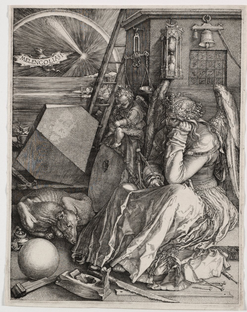 Melencolia I, 1514. autorstwa Albrecht Dürer