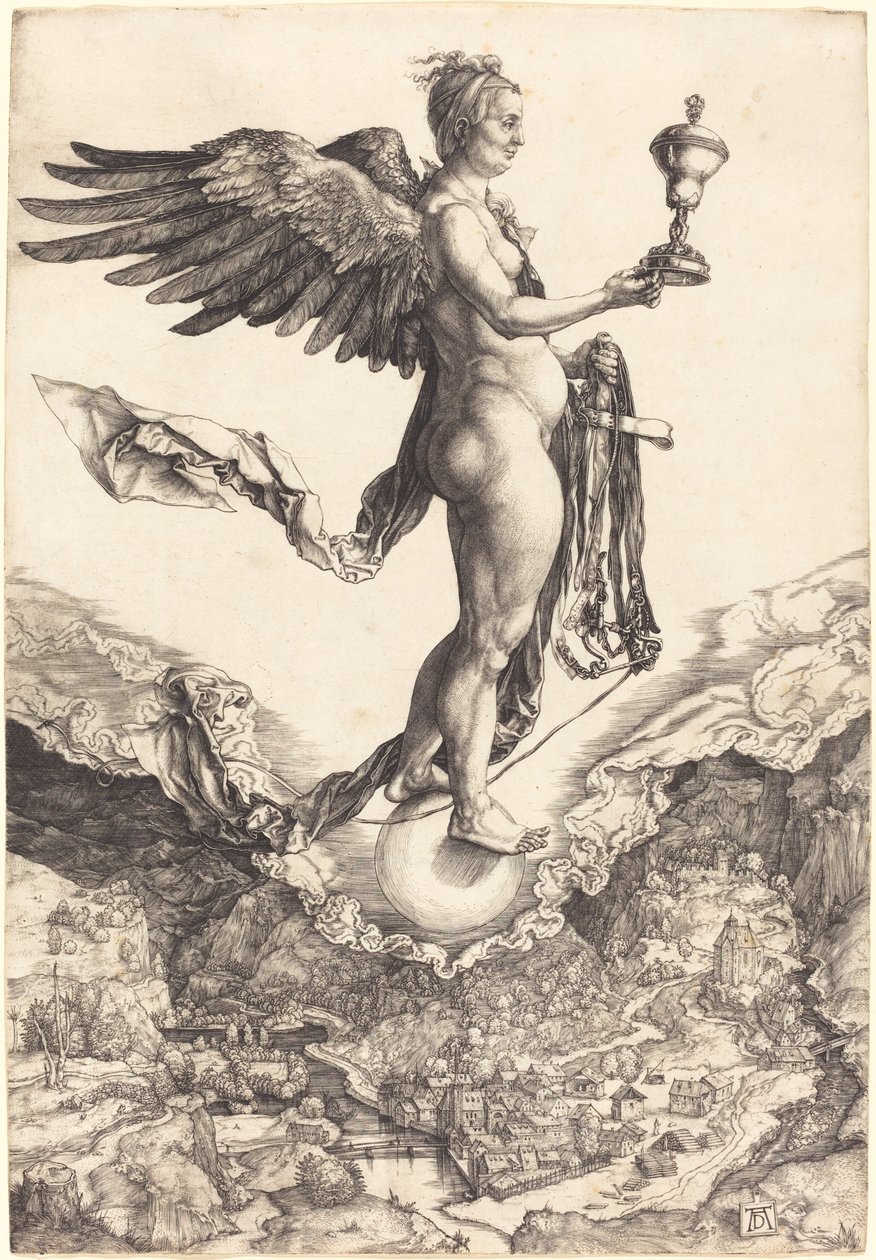 Nemezis (Wielka Fortuna) autorstwa Albrecht Dürer