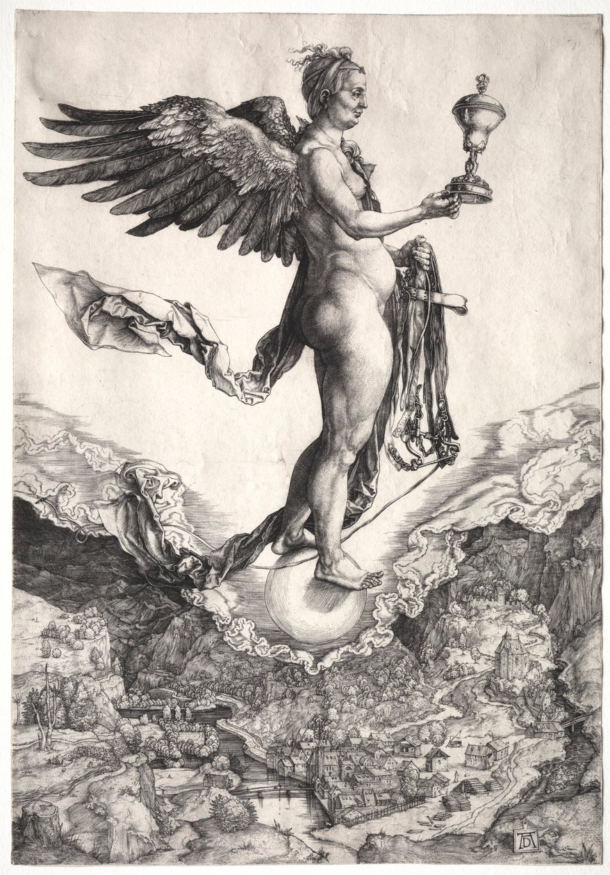 Nemezis, ok. 1501-1502. autorstwa Albrecht Dürer