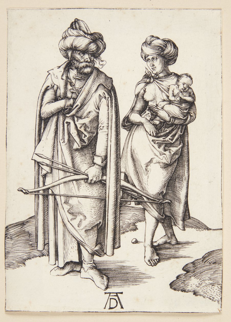 Rodzina orientalna autorstwa Albrecht Dürer