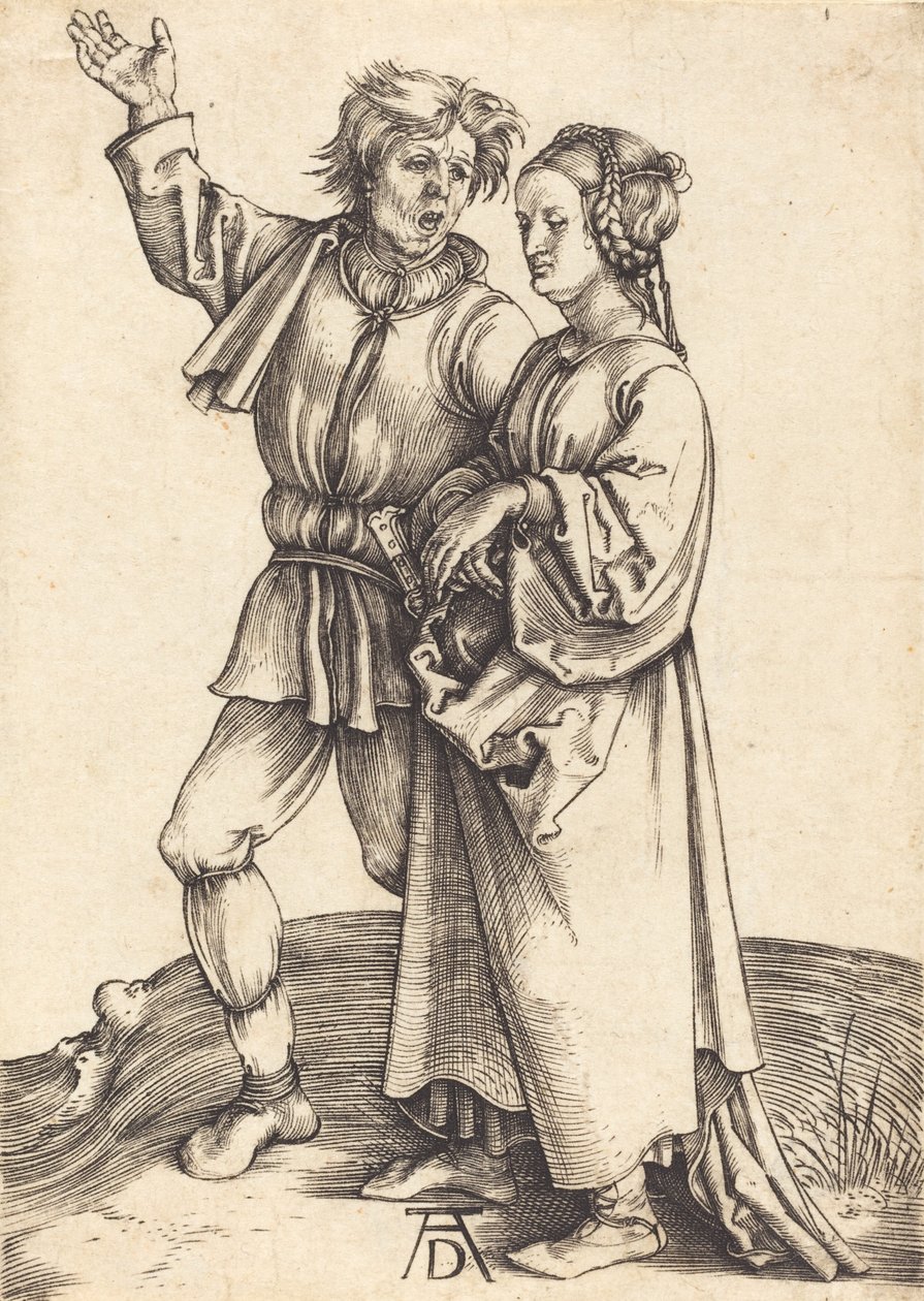 Chłop i jego żona, ok. 1930 r. 14971498. autorstwa Albrecht Dürer
