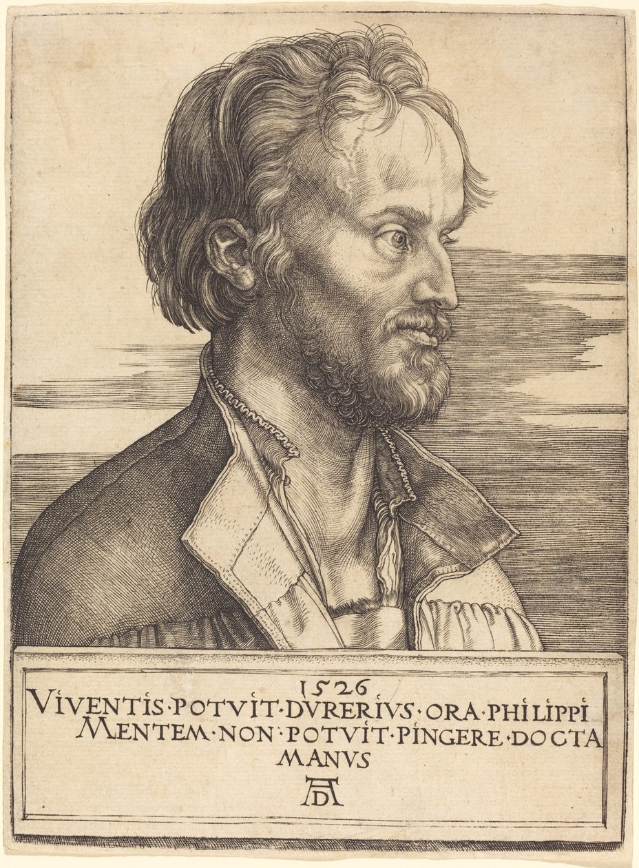Filip Melanchton autorstwa Albrecht Dürer