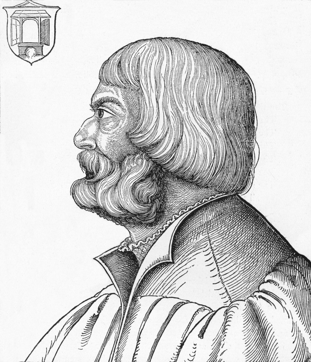 Portret Albrechta Durera, 1527, 1906 autorstwa Albrecht Dürer