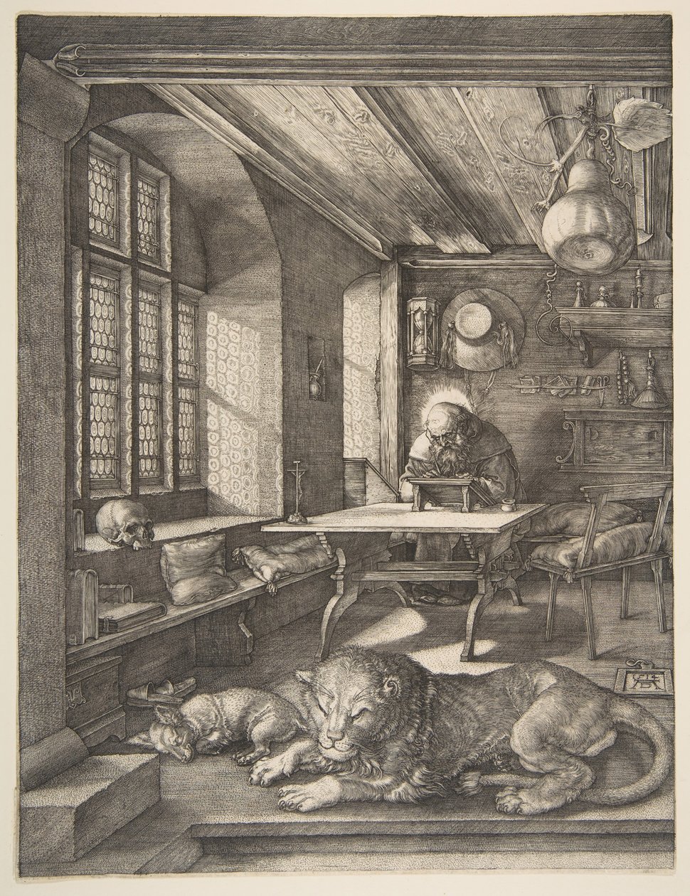 Święty Hieronim w swoim gabinecie, 1514. autorstwa Albrecht Dürer