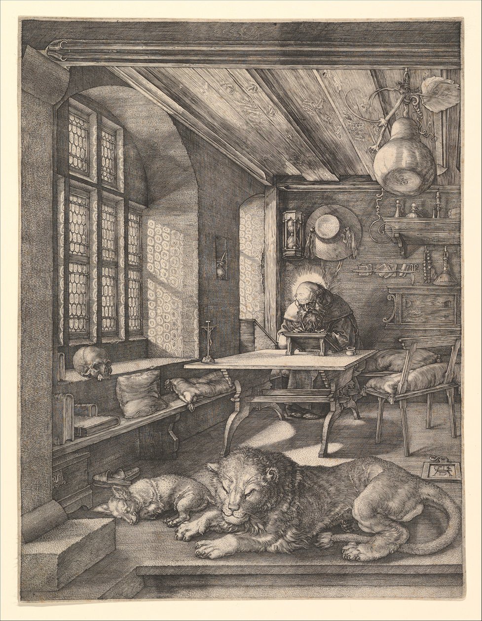 Święty Hieronim w swoim gabinecie, 1514. autorstwa Albrecht Dürer