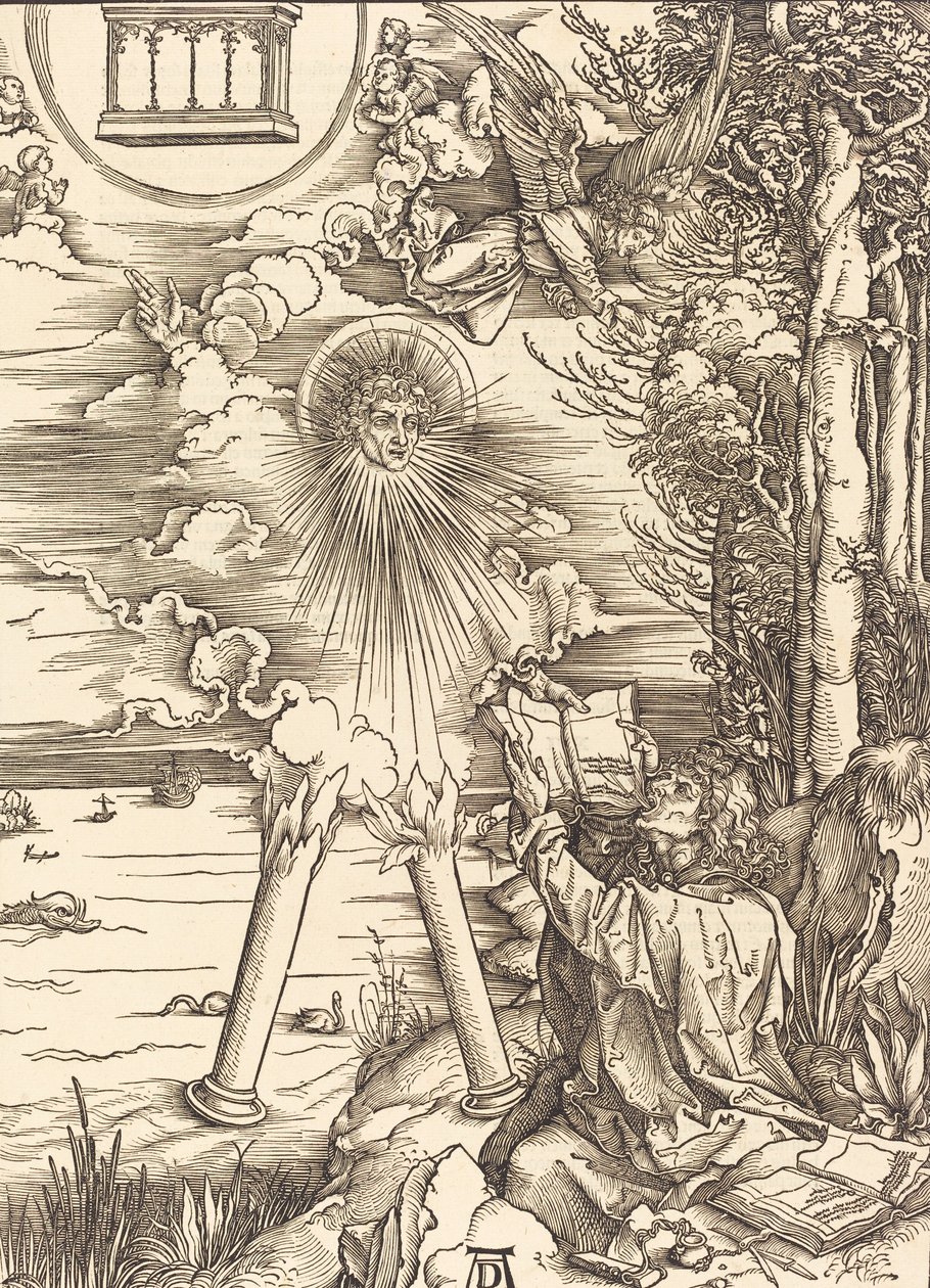 Św. Jan pożerający księgę, 1498. autorstwa Albrecht Dürer
