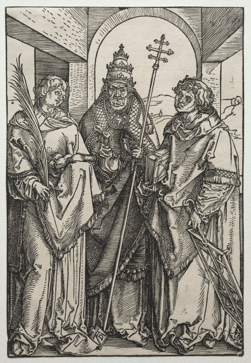 Święci Szczepan, Sykstus i Wawrzyniec. autorstwa Albrecht Dürer