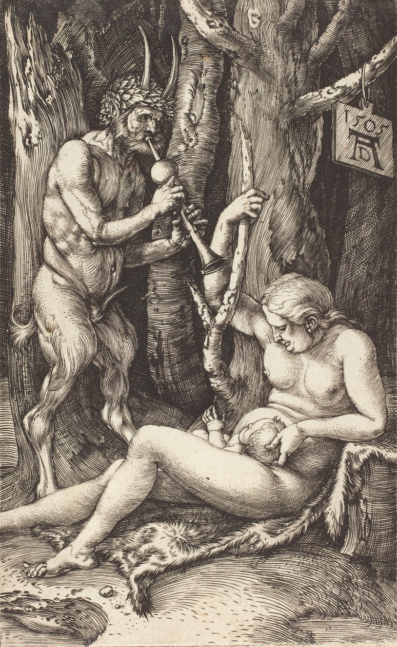 Rodzina Satyrów, 1505. autorstwa Albrecht Dürer