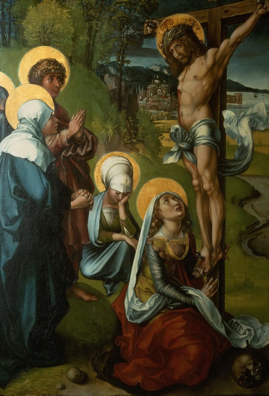 Ukrzyżowanie poliptyku Siedmiu Boleści, 1495-1496. autorstwa Albrecht Dürer