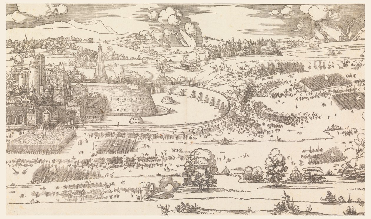 Oblężenie miasta (część 1) autorstwa Albrecht Dürer