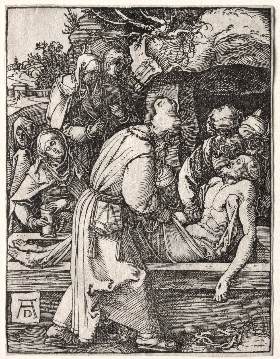 Mała pasja: Osadzanie. autorstwa Albrecht Dürer